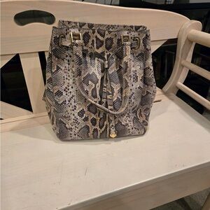 Shoulder bag with gold hardware